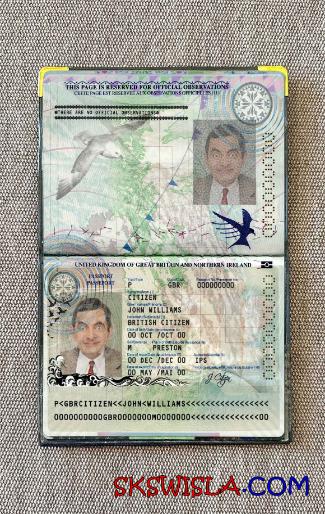 Zjednoczone Królestwo Wielkiej Brytanii i Irlandii Północnej paszport (2010-2015) wygląd zdjęcia pliki PSD, skan i fotografowany obraz